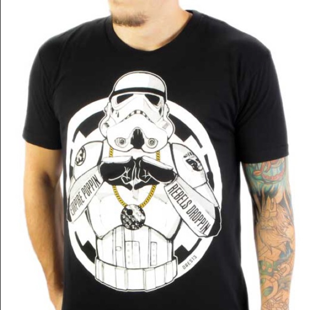Limited edition! “Empire poppin rebel’s droppin” Star Wars shirt - artist collab